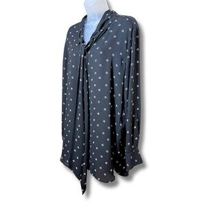 LOFT Polka Dot Tunic Blouse | Large